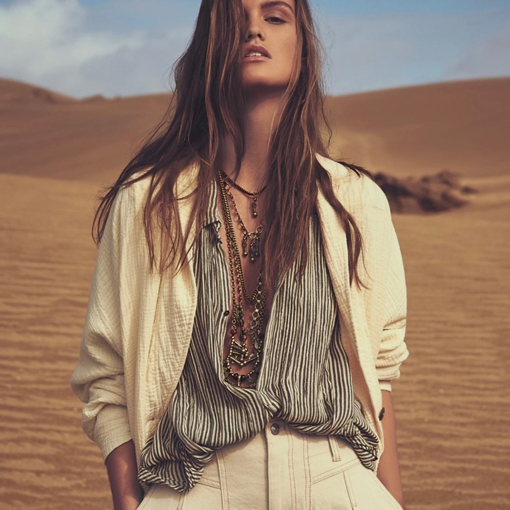Weekend Dolman Blazer in Ecru